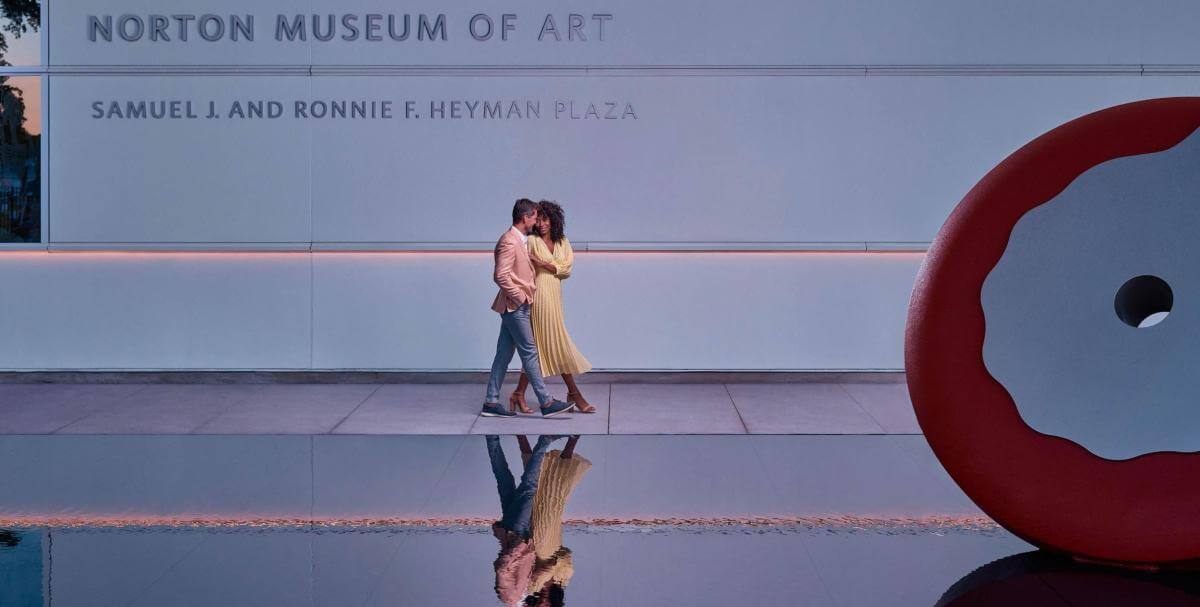 Couple at the Norton Museum